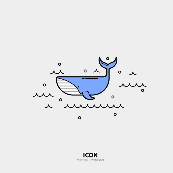 Logo sjabloon cachalot. — Stockvector