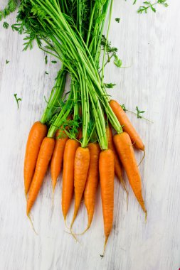 taze havuç, seçici odak