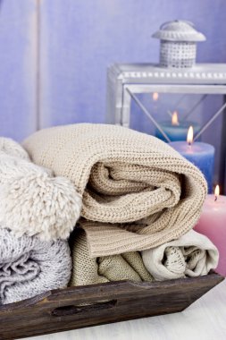 Mumlar, seçici odak ile sıcak tulum