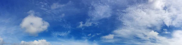 Panorama Sky Cloud Sunny Day Beautiful Cirrus Cloud — Photo