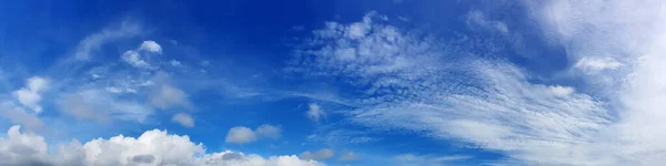 Panorama Sky Cloud Sunny Day Beautiful Cirrus Cloud — Fotografia de Stock