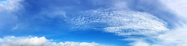 Panorama Sky Cloud Sunny Day Beautiful Cirrus Cloud — Fotografia de Stock