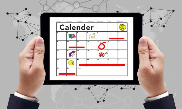 Kalenderplaner Organisationsmanagement Erinnerungskonzept — Stockfoto