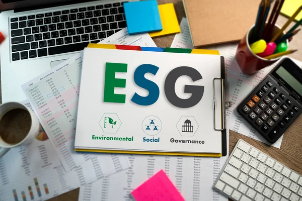 Esg環境社会 ガバナンス事業戦略の持続可能性 Esg — ストック写真