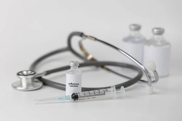 Grip Aşısı Grip Grip Tıbbi Konsept Eldivenleri — Stok fotoğraf
