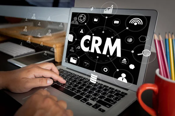 Crm Business Client Crm Management Analysis Service Concept Business Team — Photo