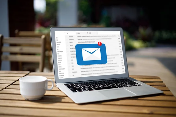 Mail Comunicação Mensagem Conexão Para Enviar Contatos Telefone Global Letters — Fotografia de Stock
