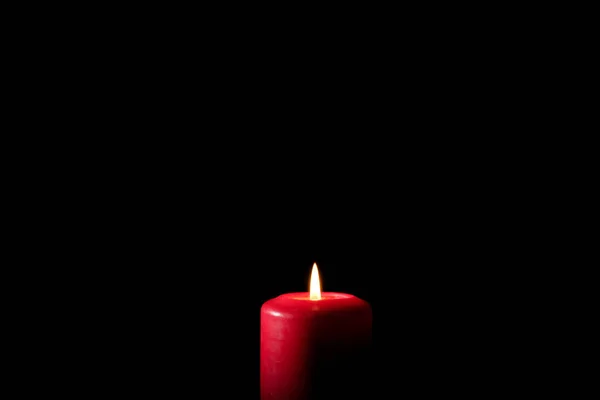 Свічка Світла Темряві Високоякісна Фотографія — стокове фото
