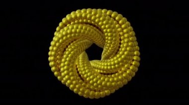 Hipnotik döngü animasyonu. Üç boyutlu sonsuz animasyon. Döngüsüz hareketsiz tasarım. Tatmin edici animasyon. 3d döngü animasyon arka planı. Garip bir şekilde tatmin edici video.