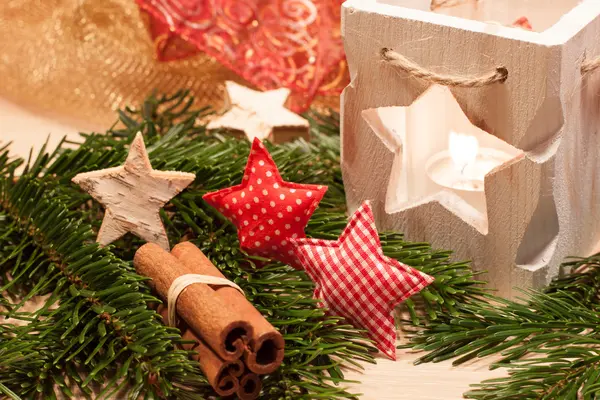 Decoración de mesa de Navidad — Foto de Stock