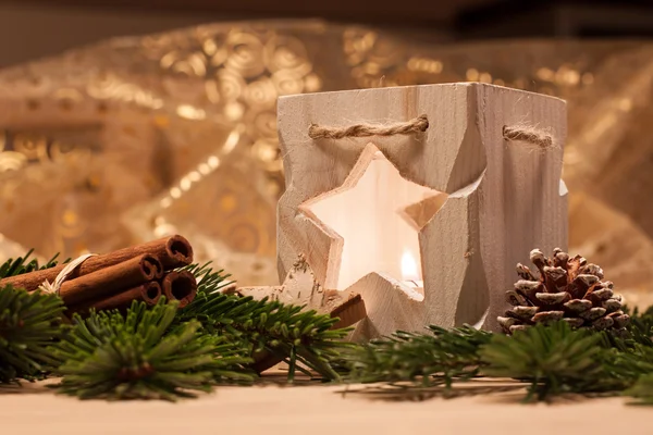 Decoração de mesa de Natal — Fotografia de Stock