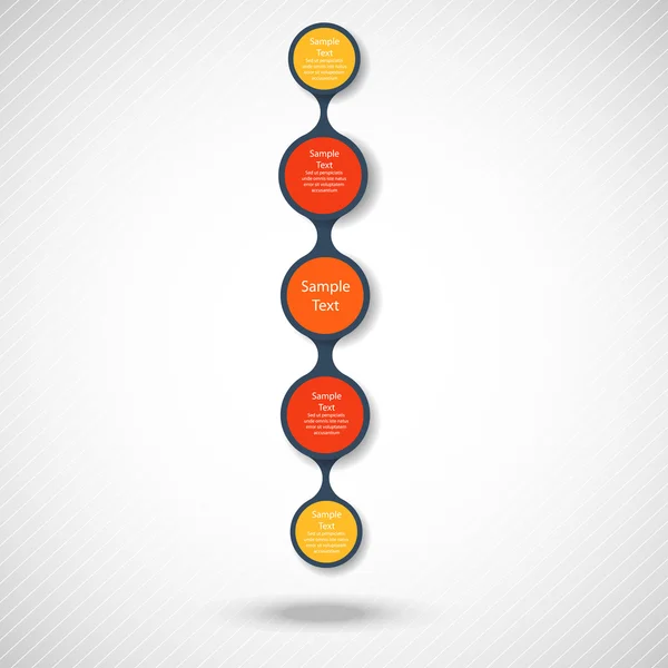 Metaball barevné koláčový diagram infografika — Stockový vektor