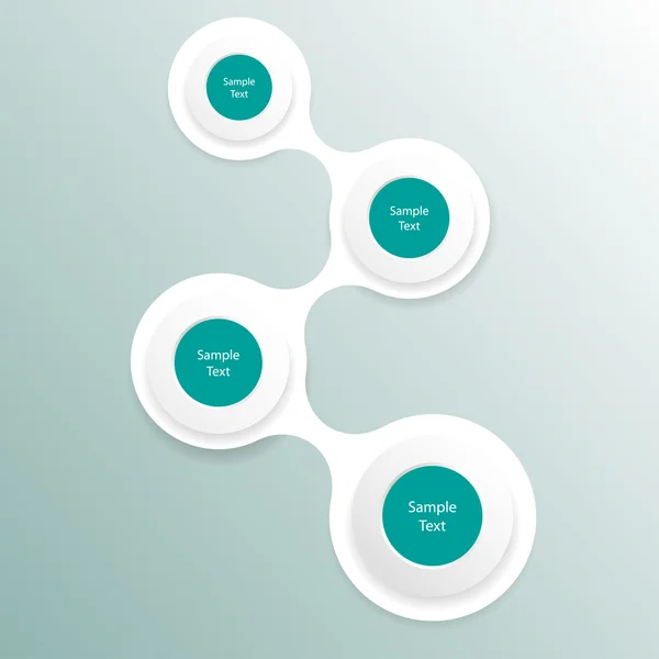 Infographie de diagramme rond coloré métabolique — Image vectorielle