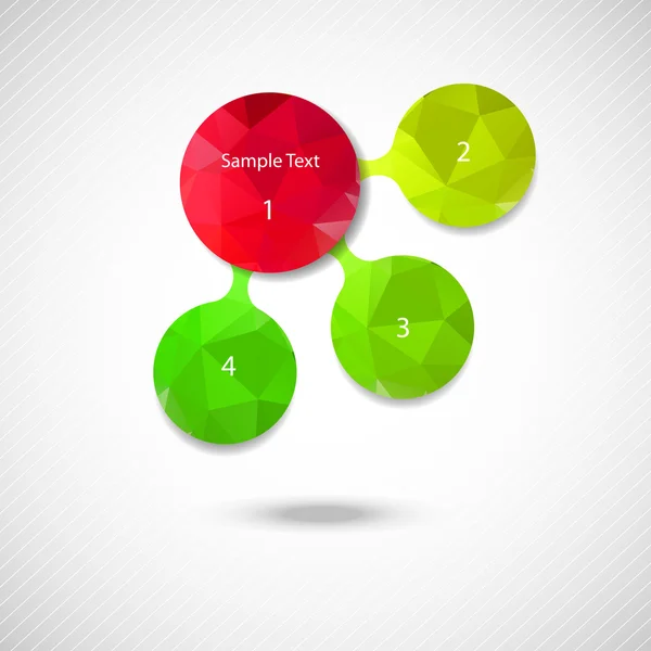 Metaball colorato diagramma rotondo infografica Illustrazioni Stock Royalty Free