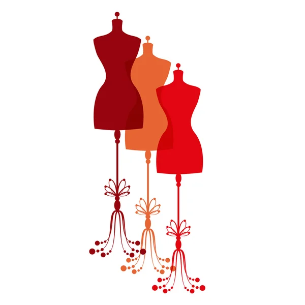 vektör vintage terzi mankeni