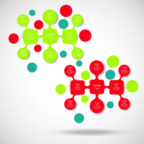 Infographie de diagramme rond coloré métabolique — Image vectorielle