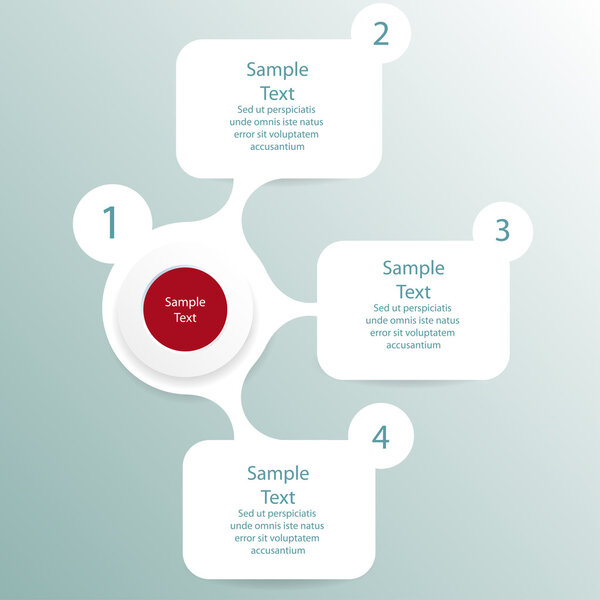 красочная инфографика круглой диаграммы
