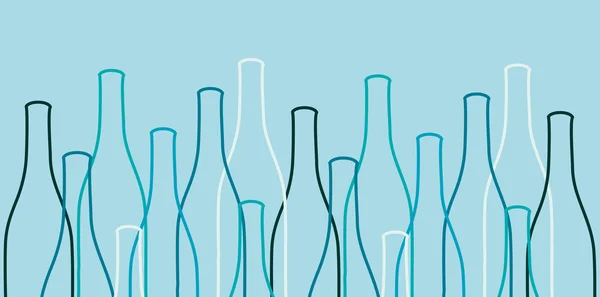 şarap şişesi siluetleri vektör