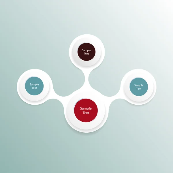 Infographie de diagramme rond coloré métabolique — Image vectorielle