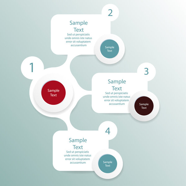 красочная инфографика круглой диаграммы
