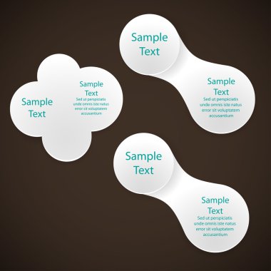 vektör infographics metaball diyagramı şablonu iş sunumları için yuvarlak
