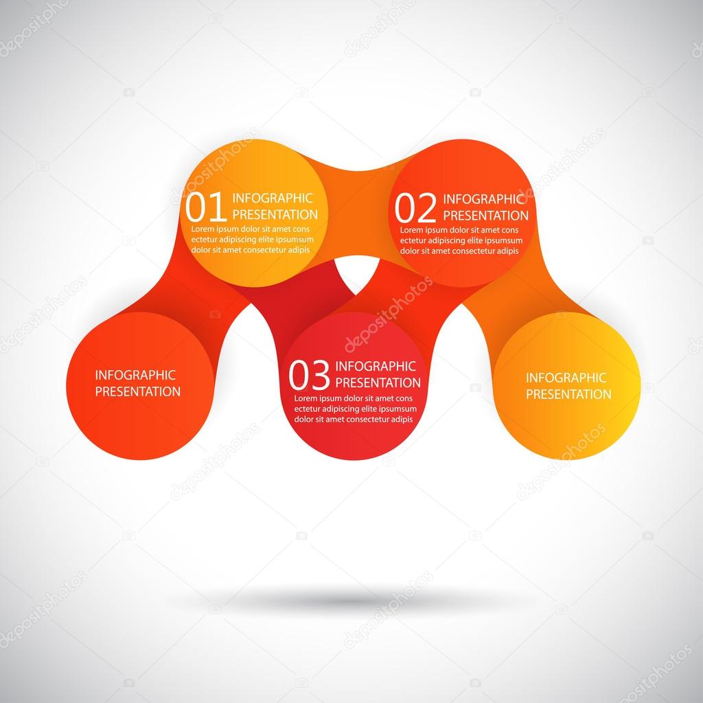 vector infographics metaball round diagram template for business presentations