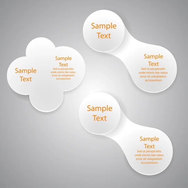 Vector infographics metaball ronde sjabloon diagram voor zakelijke presentaties — Stockvector