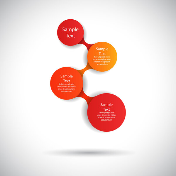 векторная инфографика шаблон круглой диаграммы для деловых презентаций
