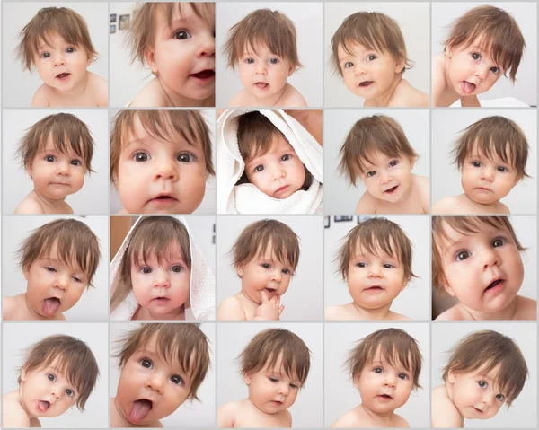 Ребенок - лицо эмоций — стоковое фото