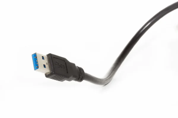 USB plug isolated on white — Stock Photo, Image