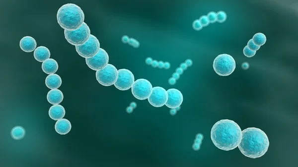 Ilustração 3d de Streptococcus — Fotografia de Stock