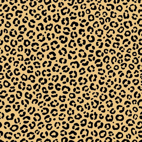 Leopardenprint Vektor Nahtlose Muster Gefleckte Tiertextur Für Stoff Packpapier Scrapbooking — Stockvektor