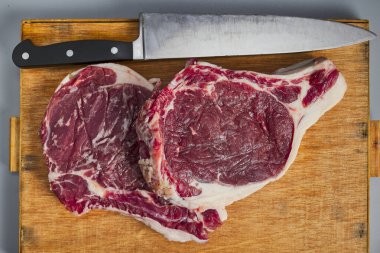 Galiçya sığır pirzolası, bir parça kırmızı et.