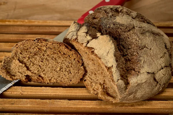 Rågbröd Ett Bord Den Har Intensiv Smak Och Bra För — Stockfoto