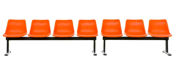 Empty orange seats — Stock Photo, Image