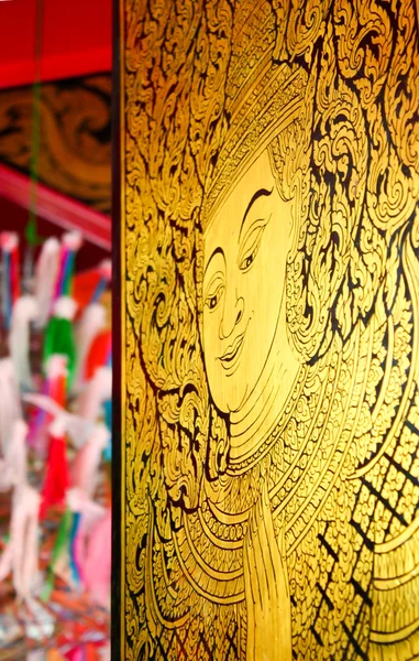 Thai art, the angel paint — 图库照片