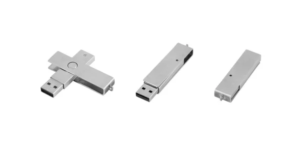 Stahl tragbarer USB-Stick — Stockfoto