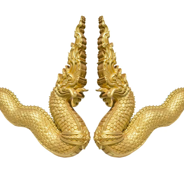 金蛇雕像 — 图库照片