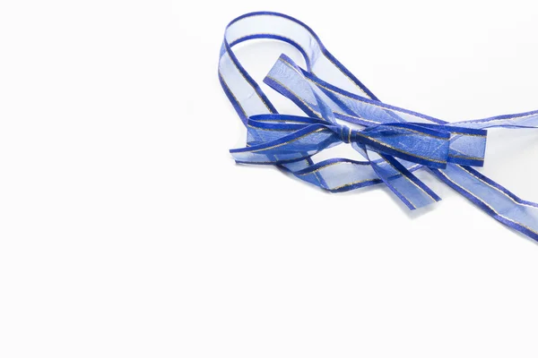 Blue ribbon — Stock Photo, Image