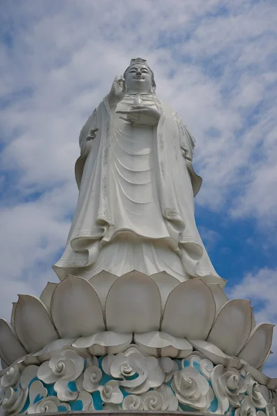 Nang City Vietnam Mar 2020 Estátua Gigante 67M Altura Quan — Fotografia de Stock