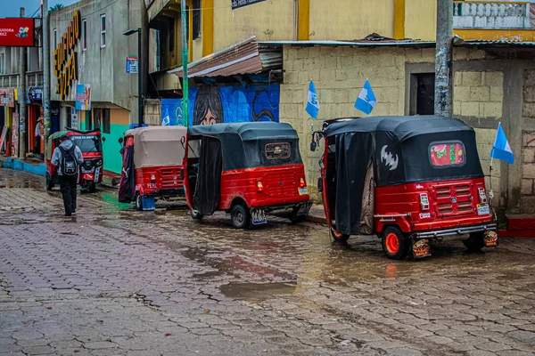 Mototaxi Red Streets — Zdjęcie stockowe