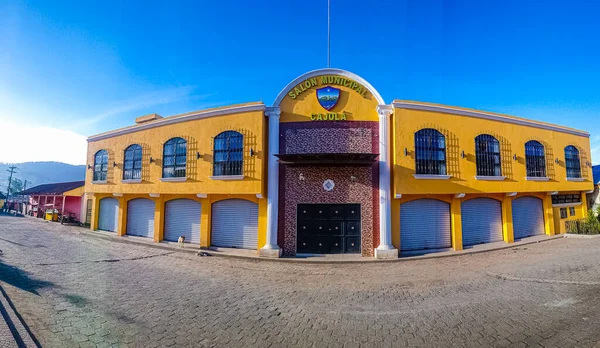 Municipal Hall Cajola Yellow Color — Stok fotoğraf