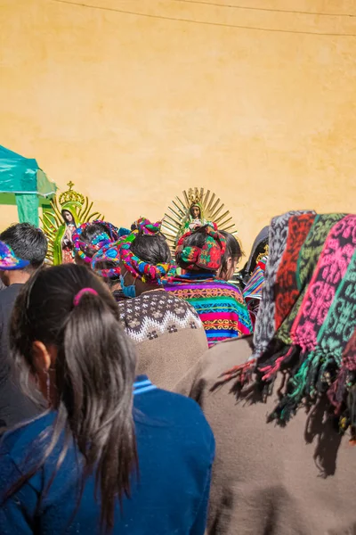 Femmes Mayas Assis Dans Des Vêtements Typiques Mayas — Photo