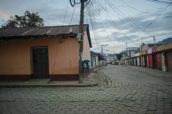 Paisaje Pueblo Calle Sin Gente — Foto de Stock