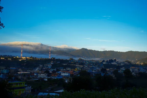 Město Město Cajola Horami Krásným Východem Slunce — Stock fotografie