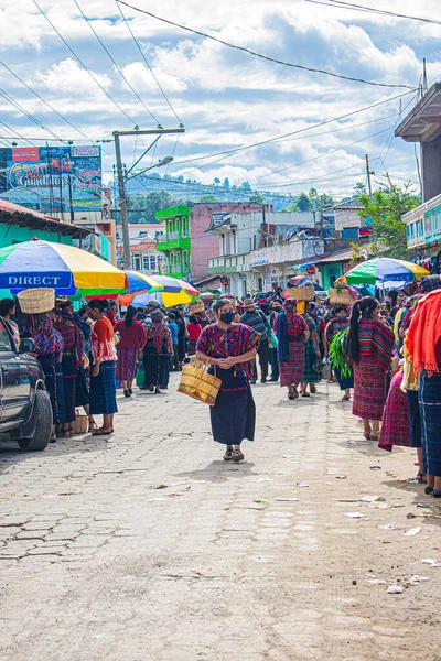 Cajola Market Women Shopping Street Pandemic — Stock Photo, Image