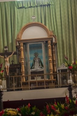 Cajola 'daki kilisenin kutsal imajı. Santo nio de la Cruz.