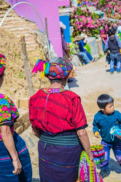 Femme Maya Costume Typique Avec Bandeau Texturé — Photo