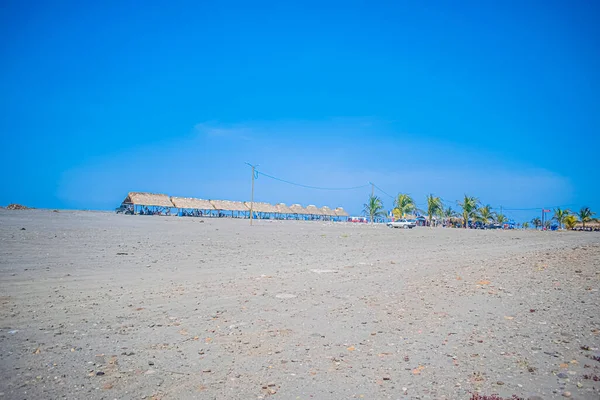 Ranch Grå Sand Med Blå Himmel Vackert Landskap — Stockfoto