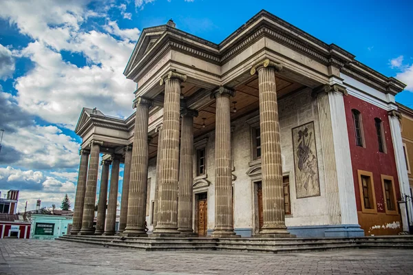 Teatro Nacional Con Arquitectura Clásica Xelaju —  Fotos de Stock